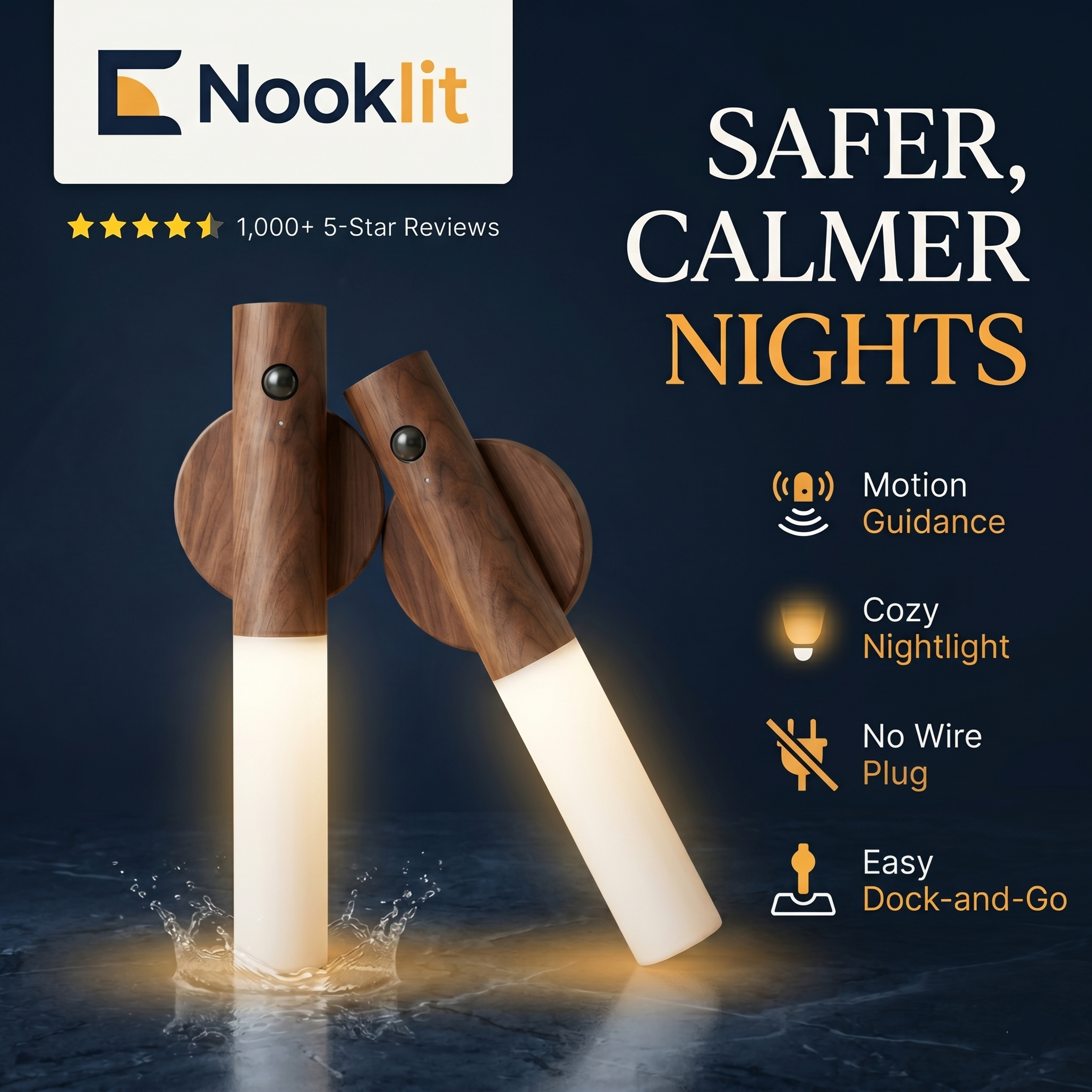 Nooklit™ Step Path Wall Light